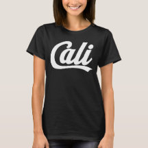 Cali Bold Script Logo (wit) voor Californische ven