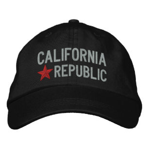 Cali California Republic STAR Embroidery Geborduurde Pet