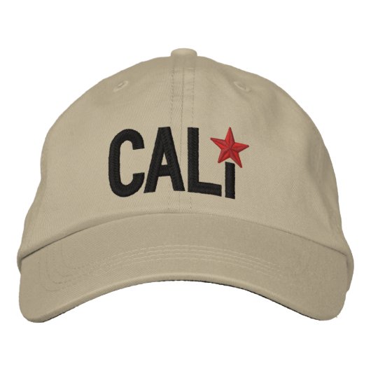 Cali California Republic STAR Embroidery Pet (Voorkant)