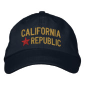 Cali California Republic STAR Embroidery Pet (Voorkant)