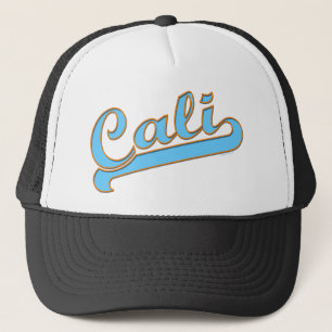 Cali California Surfer Logo in Blue Trucker Pet