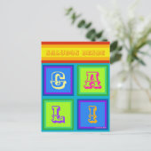 Cali Colombia kleur vakantie Briefkaart (Staand voorkant)