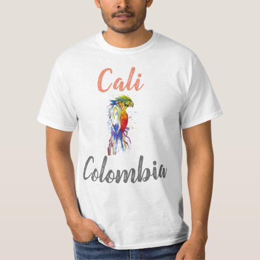 Cali Colombia Parrot T-shirt (Voorkant)