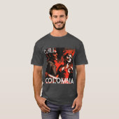 Cali Colombia Passionate Over Salsa Dancing T-shirt (Voorkant volledig)