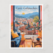 Cali Colombia Reisesthetiek Briefkaart (Voorkant)