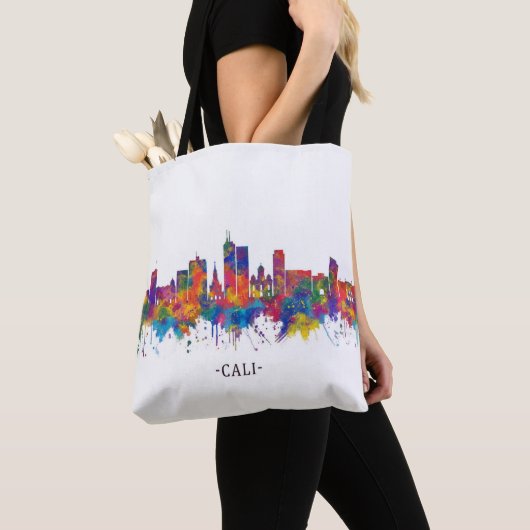 Cali Colombia Skyline Tote Bag (Dichtbij)