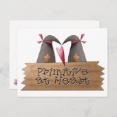 Cali Crows ・ Primitief bij hart Briefkaart (Voorkant / Achterkant)