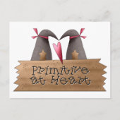 Cali Crows ・ Primitief bij hart Briefkaart (Voorkant)