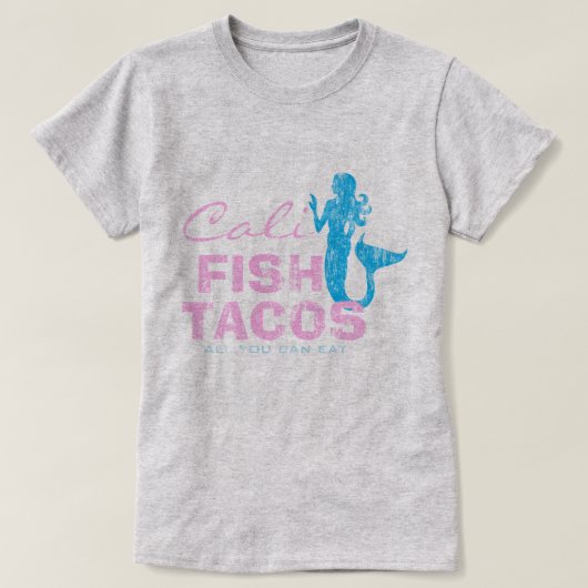 Cali Fish Tacos T-shirt (Design voorkant)