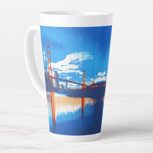 Cali, Golden Gate Bridge San Francisco Bay SQ SS Latte Mok (Linkerhoek)