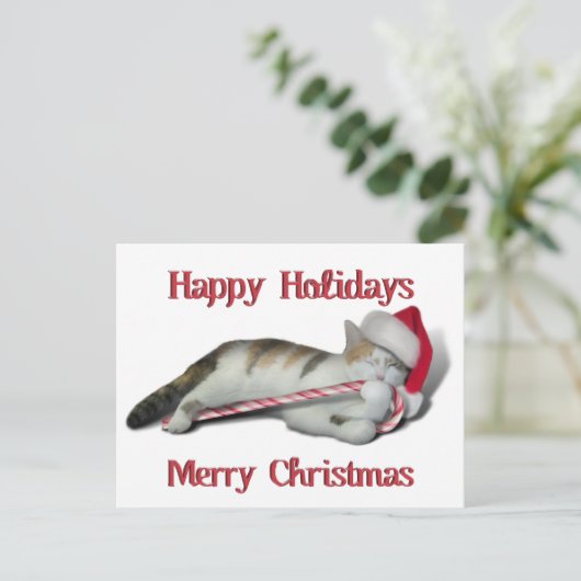 Cali, het Kat van het snoepriet Briefkaart (Staand voorkant)