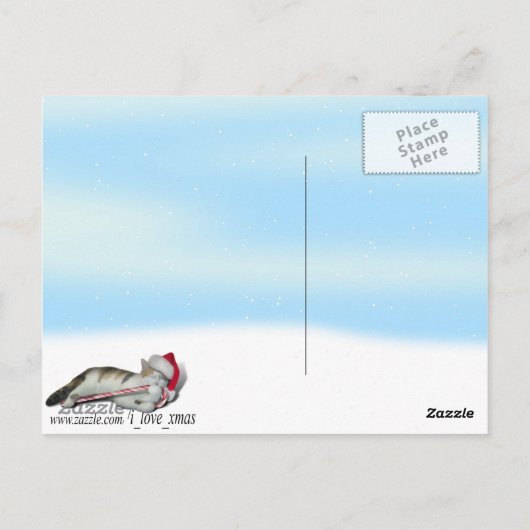 Cali, het Kat van het snoepriet Briefkaart (Achterkant)