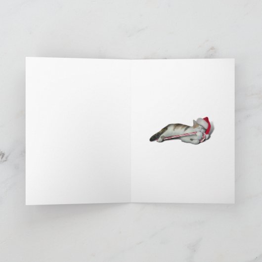 Cali, het Kat van het snoepriet Feestdagen Kaart (Binnen)