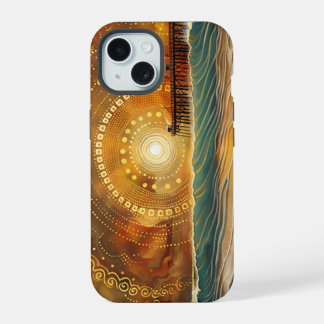 Cali Kustlijn Gloed: Zonsondergang Pier Hoesje iPhone 15 Case