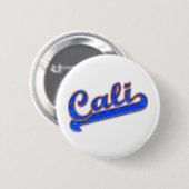 Cali Logo Blue Wave Ronde Button 5,7 Cm (Voorkant /achterkant)