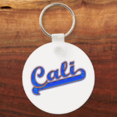 Cali Logo Blue Wave Sleutelhanger (Voorkant)