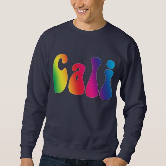 Cali Rainbow California Hippie Logo Shirt (Voorkant)