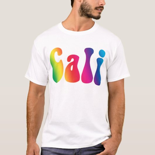 Cali Stropdas-Dye California Hippie Logo T-shirt (Voorkant)