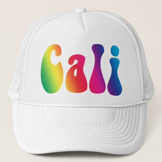 Cali Stropdas-Dye California Hippie Logo Trucker Pet (Voorkant)