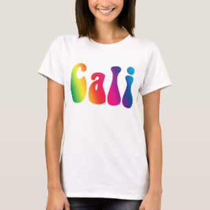 Cali Stropdas-Dye California Rainbow Logo Shirt
