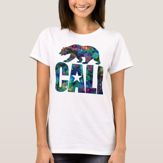 Cali Stropdas-Dye Logo en Grizzly Beer T-shirt (Voorkant)