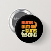 Cali Style Bodybuilding Zon Uit Geweren Uit Biceps Ronde Button 5,7 Cm (Voorkant /achterkant)