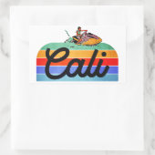 Cali Summer Style Rechthoekige Sticker (Tas)