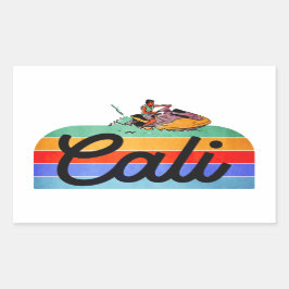 Cali Summer Style Rechthoekige Sticker