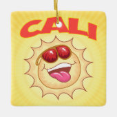 CALI Sunny California Ceramic Ornament (Voorkant)