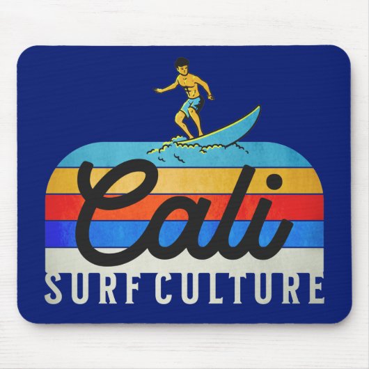 Cali Surf Culture Retro Style Muismat (Voorkant)