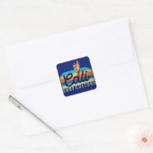 Cali Surf Culture Style Vierkante Sticker (Envelop)