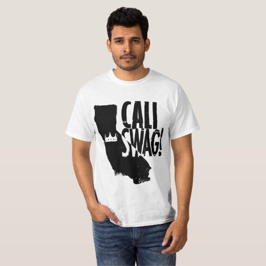 Cali Swag Homie. T-shirt (Voorkant volledig)