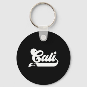 Cali Vintage California Beer Usa Staat Schoonheid Sleutelhanger