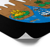 Cali, wapen COLOMBIA Poster (Hoek)