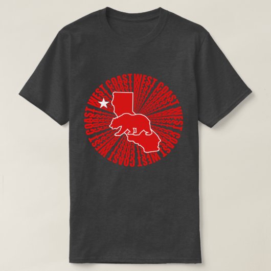 Cali-West Coast Love T-shirt (Design voorkant)