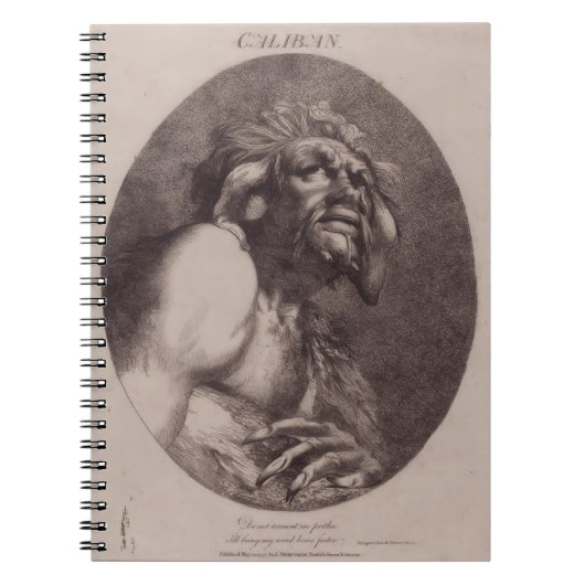 Caliban, 1775 John Hamilton Mortimer (kunstenaar) Notitieboek (Voorkant)