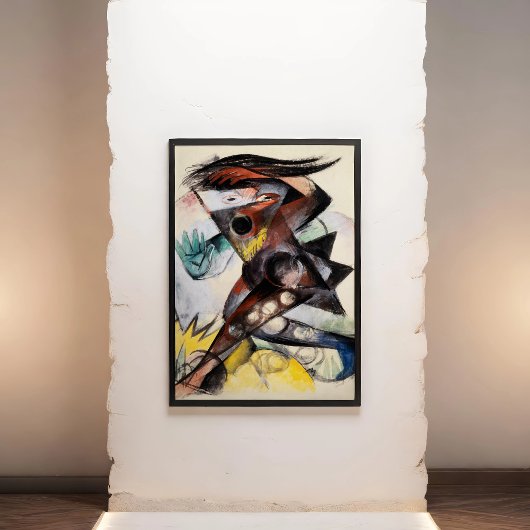 Caliban beeldje voor The Tempest van Franz Marc Poster