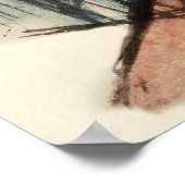 Caliban beeldje voor The Tempest van Franz Marc Poster (Hoek)