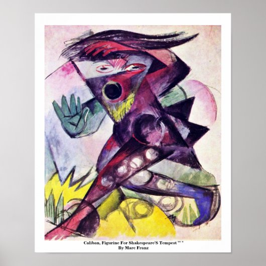 Caliban, Figurine for Shakespeare's Tempest Poster (Voorkant)