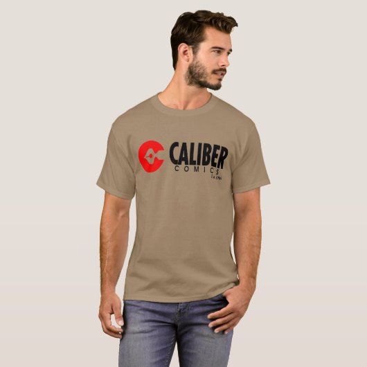 Caliber Comics logo tint t-shirt (Voorkant volledig)