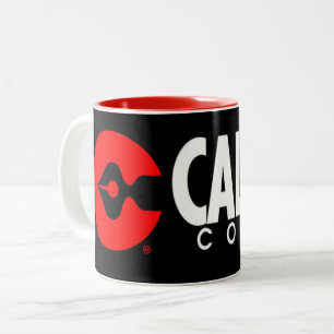 Caliber Comics XL logo zwarte koffie mok