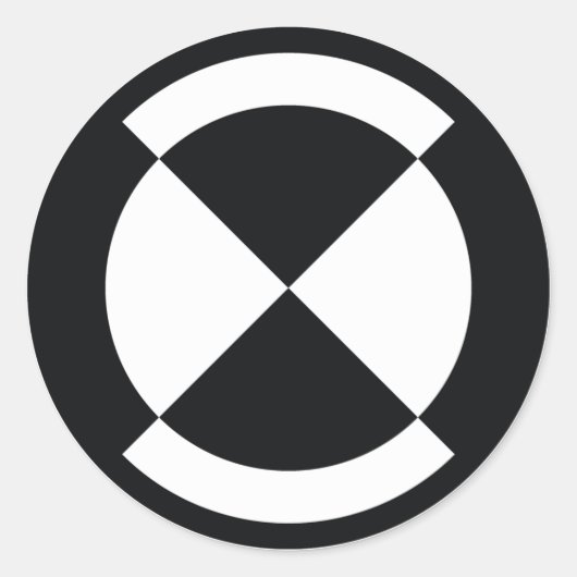 Calibratie badge - Curiosity Rover Ronde Sticker (Voorkant)