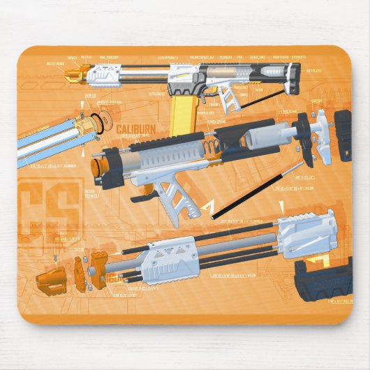 Caliburn geëxplodeerd muismat (Voorkant)