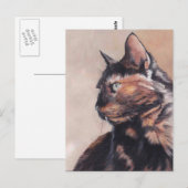 Calico American Shorthair Cat Briefkaart (Voorkant / Achterkant)