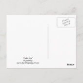 Calico American Shorthair Cat Briefkaart (Achterkant)