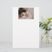 Calico Beauty Cat Briefpapier (Staand voorkant)