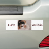 Calico Beauty Cat Bumpersticker (Op auto)