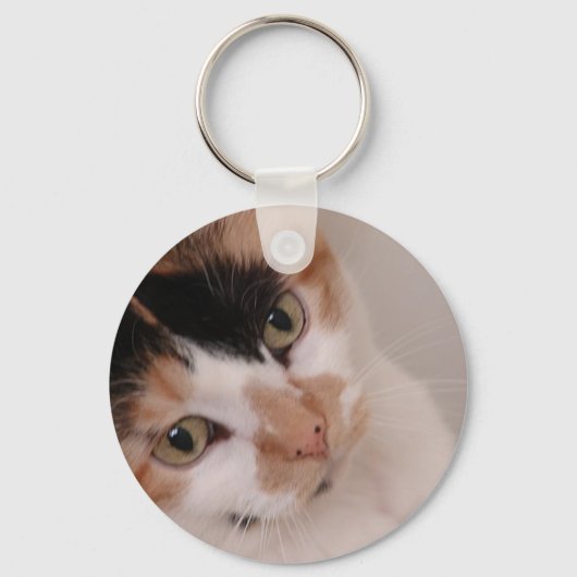 Calico Beauty Cat Sleutelhanger (Voorkant)