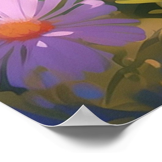 *~* Calico Bloemen Kitty 5:4  Kitten Kat AP68 Poster (Hoek)