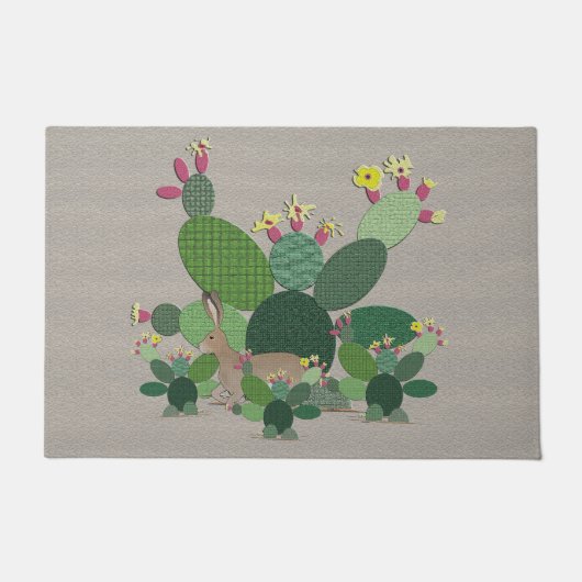 Calico Cactus Doormat Deurmat (Voorkant)